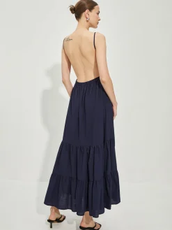 COMMENSE Cotton Backless Cami Dress* Casual Dresses|Vacation Dresses