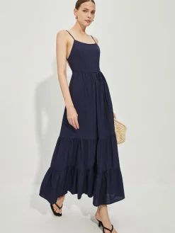 COMMENSE Cotton Backless Cami Dress* Casual Dresses|Vacation Dresses