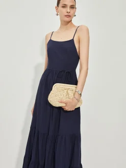 COMMENSE Cotton Backless Cami Dress* Casual Dresses|Vacation Dresses