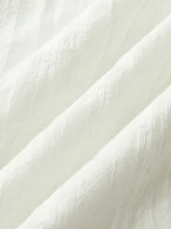 COMMENSE Cotton Blend Solid Square Neckline Short Dress* White Dresses|Black Dresses