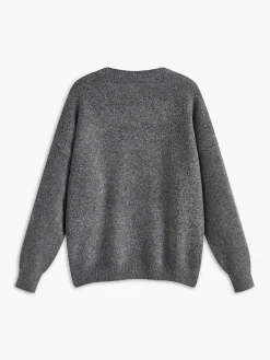 COMMENSE Cotton Blends Cherry Printed Pullover Sweater* Sweater Tops|Sweaters & Cardigans