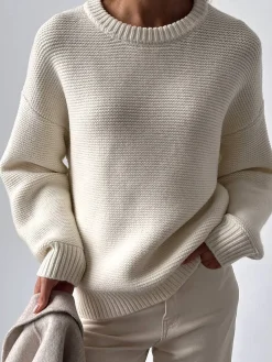 COMMENSE Cotton Blends Mechanism Knitting Sweater* Sweater Tops|Sweaters & Cardigans