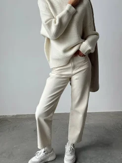 COMMENSE Cotton Blends Mechanism Knitting Sweater* Sweater Tops|Sweaters & Cardigans