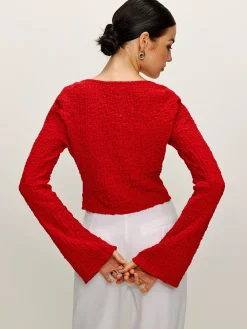 COMMENSE Cotton Blends Tie Front Soft Blouse* Blouses & Shirts|Tops