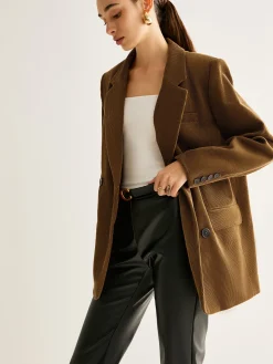 COMMENSE Cotton Corduroy Button Blazer* Outerwear|Blazers