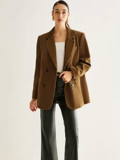 COMMENSE Cotton Corduroy Button Blazer* Outerwear|Blazers