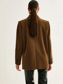COMMENSE Cotton Corduroy Button Blazer* Outerwear|Blazers