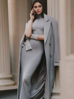 COMMENSE Cotton High Neck Tank Long Dress* Work Dresses|Cocktail & Party Dresses