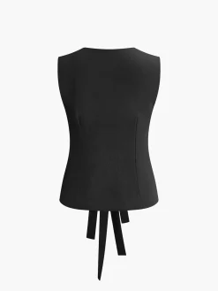 COMMENSE Cotton Knotted Multi-Wear Tank Top* Tank Tops & Camis|Tops