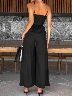 COMMENSE Cotton Twist Detail Jumpsuit* Jumpsuits & Rompers|Jumpsuits & Rompers