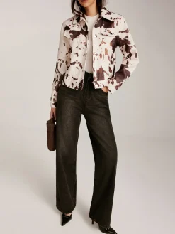 COMMENSE Cow Printed Tweed Short Jacket* Outerwear|Jackets