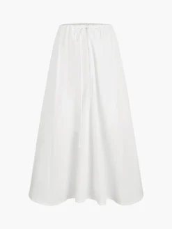 COMMENSE Cowgirl Aesthetics Zippered Maxi Skirt* Skirts|Matching Sets