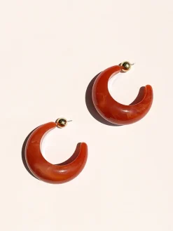 COMMENSE Crescent Acrylic Earrings* Earrings|Accessories