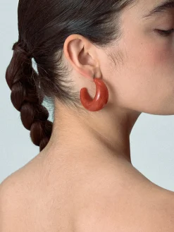 COMMENSE Crescent Acrylic Earrings* Earrings|Accessories