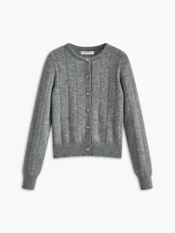COMMENSE Crew Neck Button Soft Cardigan* Cardigans|Sweaters & Cardigans