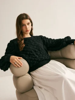 COMMENSE Crew Neck Cloud Sweater* Sweater Tops|Sweaters & Cardigans