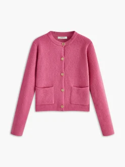 COMMENSE Crew Neck Golden Button Knit Outerwear* Sweater Tops|Outerwear