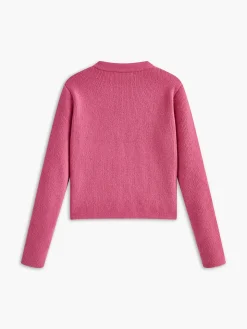 COMMENSE Crew Neck Golden Button Knit Outerwear* Sweater Tops|Outerwear