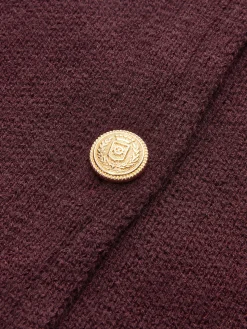 COMMENSE Crew Neck Metal Button Sweater Vest* Sweater Vests|Sweaters & Cardigans