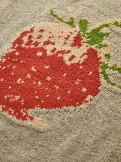 COMMENSE Crew Neck Strawberry Warm Sweater* Sweater Tops|Sweaters & Cardigans