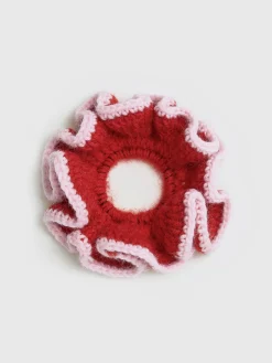 COMMENSE Crochet Ruffle Scrunchie* Hair Claws & Hats|Accessories