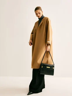 COMMENSE Crocodile Embossed Shoulder Tofu Bag* Bags|Accessories