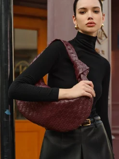 COMMENSE Croissant Knotted Braided Shoulder Bag* Bags|Accessories
