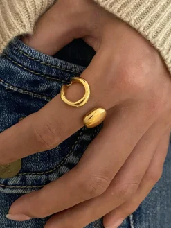 COMMENSE Cutout Open Ring* Rings & Bracelets|Accessories