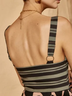 COMMENSE Cutout Print Sleeveless Dress* Casual Dresses|Vacation Dresses
