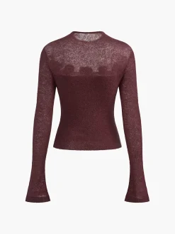 COMMENSE 3D Flower Panel Soft Knit Top* Sweater Tops|Sweaters & Cardigans