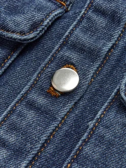 COMMENSE Denim Pockets Turn Down Collar Vest* Outerwear|Vests