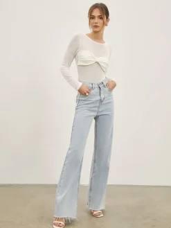 COMMENSE Denim Straight Leg Jeans* Jeans|Pants