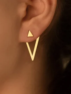 COMMENSE Detachable Triangle Earrings* Earrings|Accessories