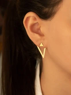 COMMENSE Detachable Triangle Earrings* Earrings|Accessories