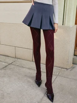 COMMENSE Diamond-Pattern Invisible Tights* Socks & Tights|Accessories