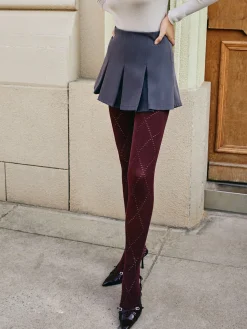 COMMENSE Diamond-Pattern Invisible Tights* Socks & Tights|Accessories