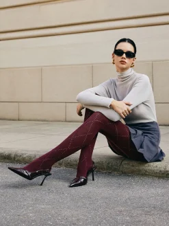 COMMENSE Diamond-Pattern Invisible Tights* Socks & Tights|Accessories