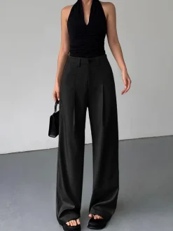COMMENSE Divine Pleat Wide Leg Dress Pants* Wide Leg|Pants
