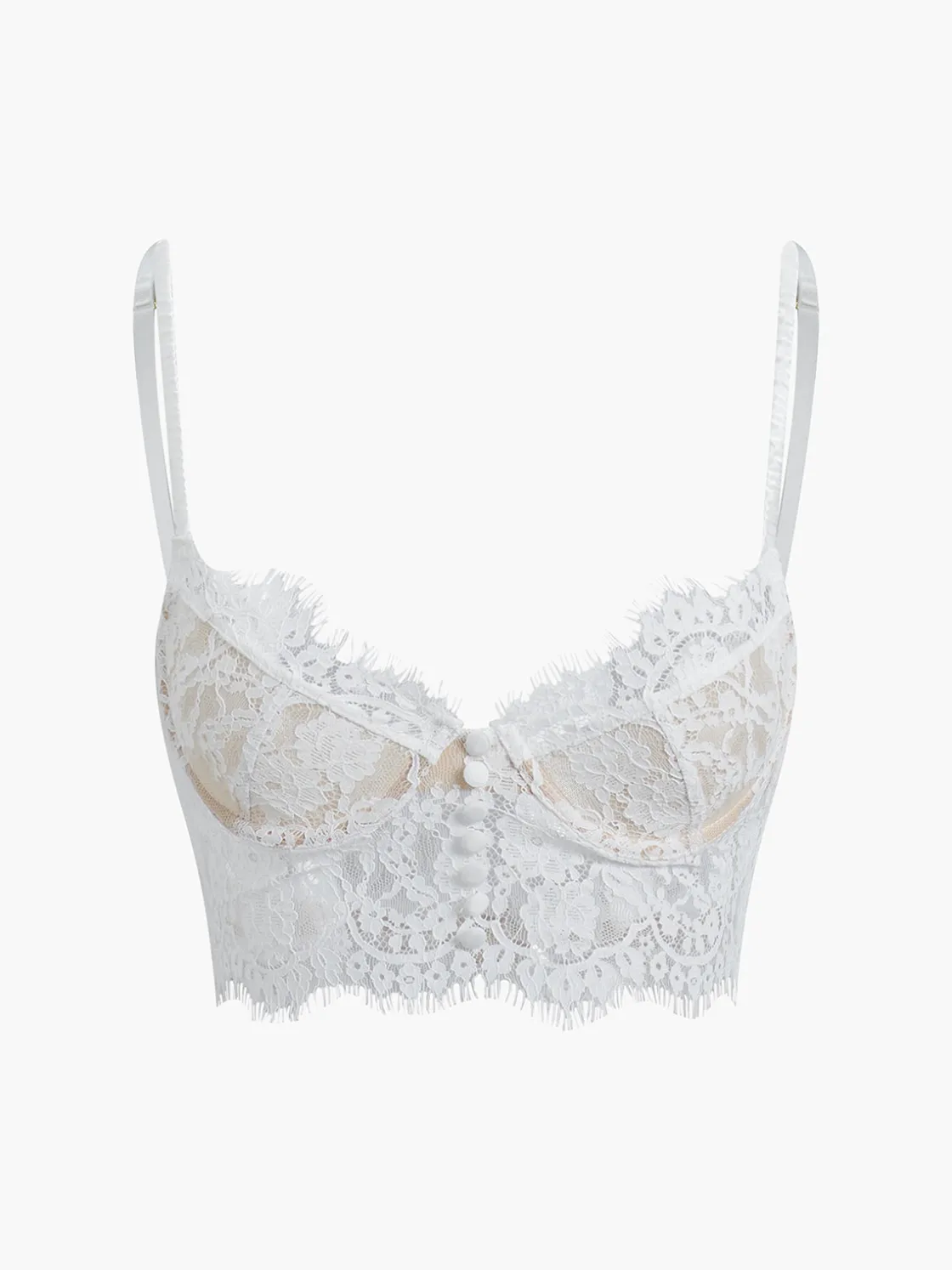 COMMENSE Double Hook Lace Crop Corset Top* Corset Tops|Crop Tops