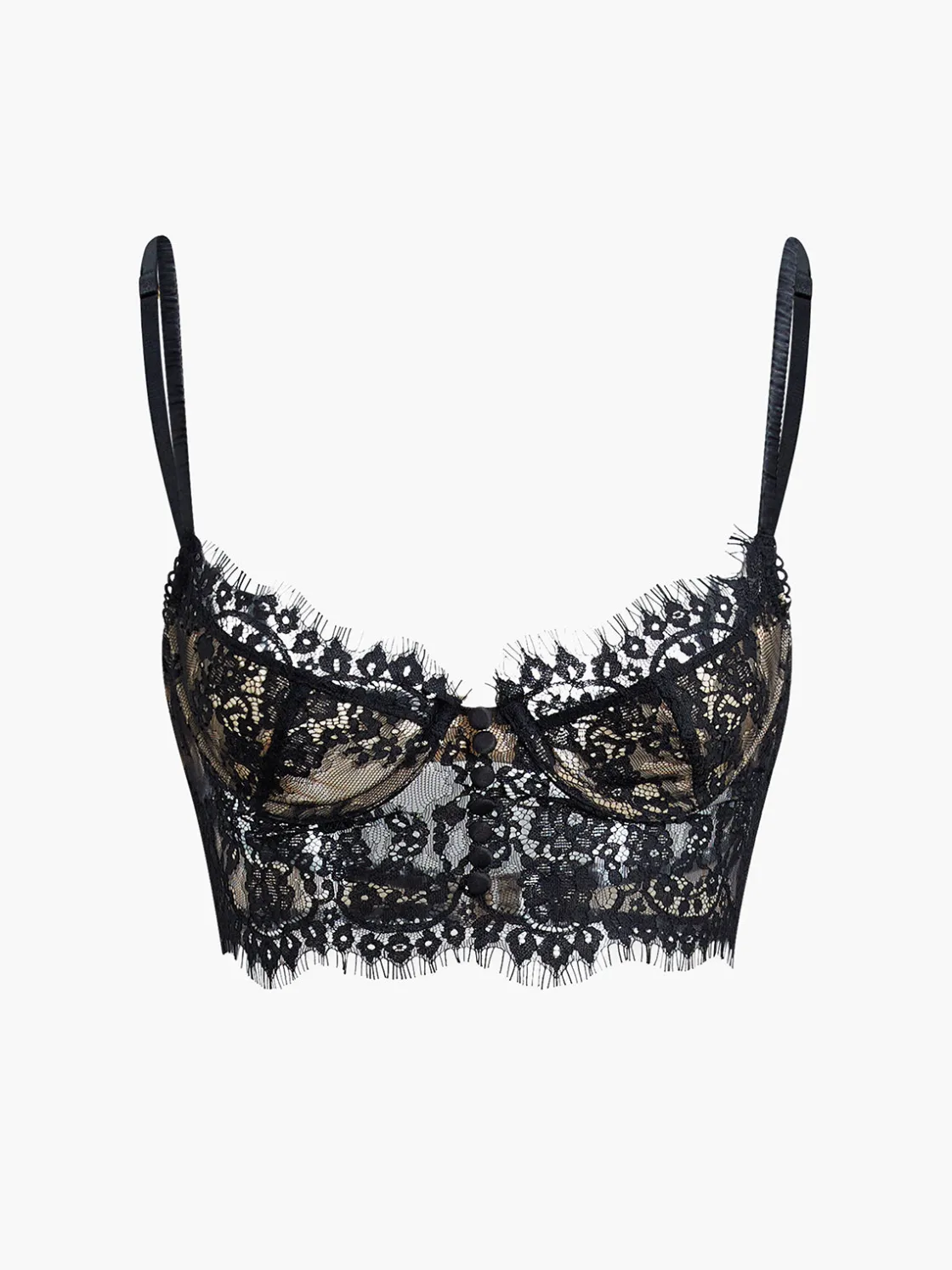 COMMENSE Double Hook Lace Crop Corset Top* Corset Tops|Crop Tops