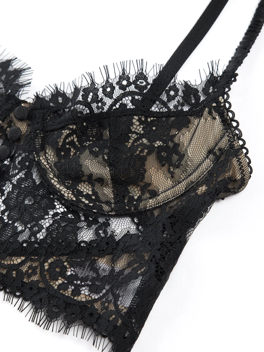 COMMENSE Double Hook Lace Crop Corset Top* Corset Tops|Crop Tops