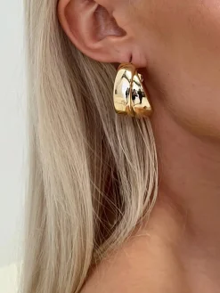 COMMENSE Double Hoop Earrings* Earrings|Accessories