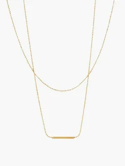 COMMENSE Double Layer en Drop Necklace* Necklaces|Accessories