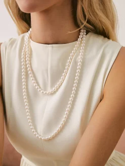 COMMENSE Double Layered Pearl Necklace* Necklaces|Accessories