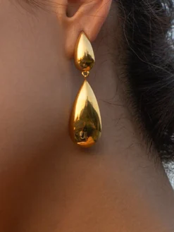 COMMENSE Double Teardrop Earrings* Earrings|Accessories