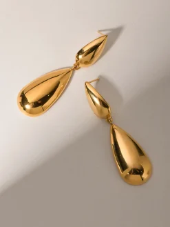 COMMENSE Double Teardrop Earrings* Earrings|Accessories