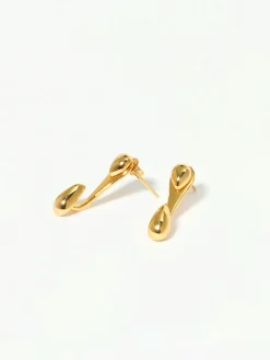 COMMENSE Double Water Drop Stud Earrings* Earrings|Accessories