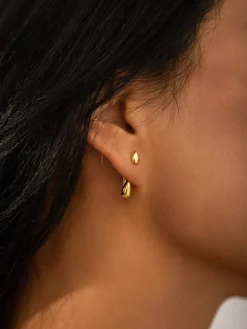COMMENSE Double Water Drop Stud Earrings* Earrings|Accessories