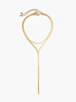COMMENSE Double-Layer Snake Tassel Necklace* Necklaces|Accessories
