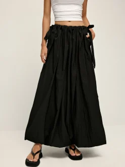COMMENSE Drawstring Pleated Umbrella-Shaped Skirt* Skirts|Bottoms